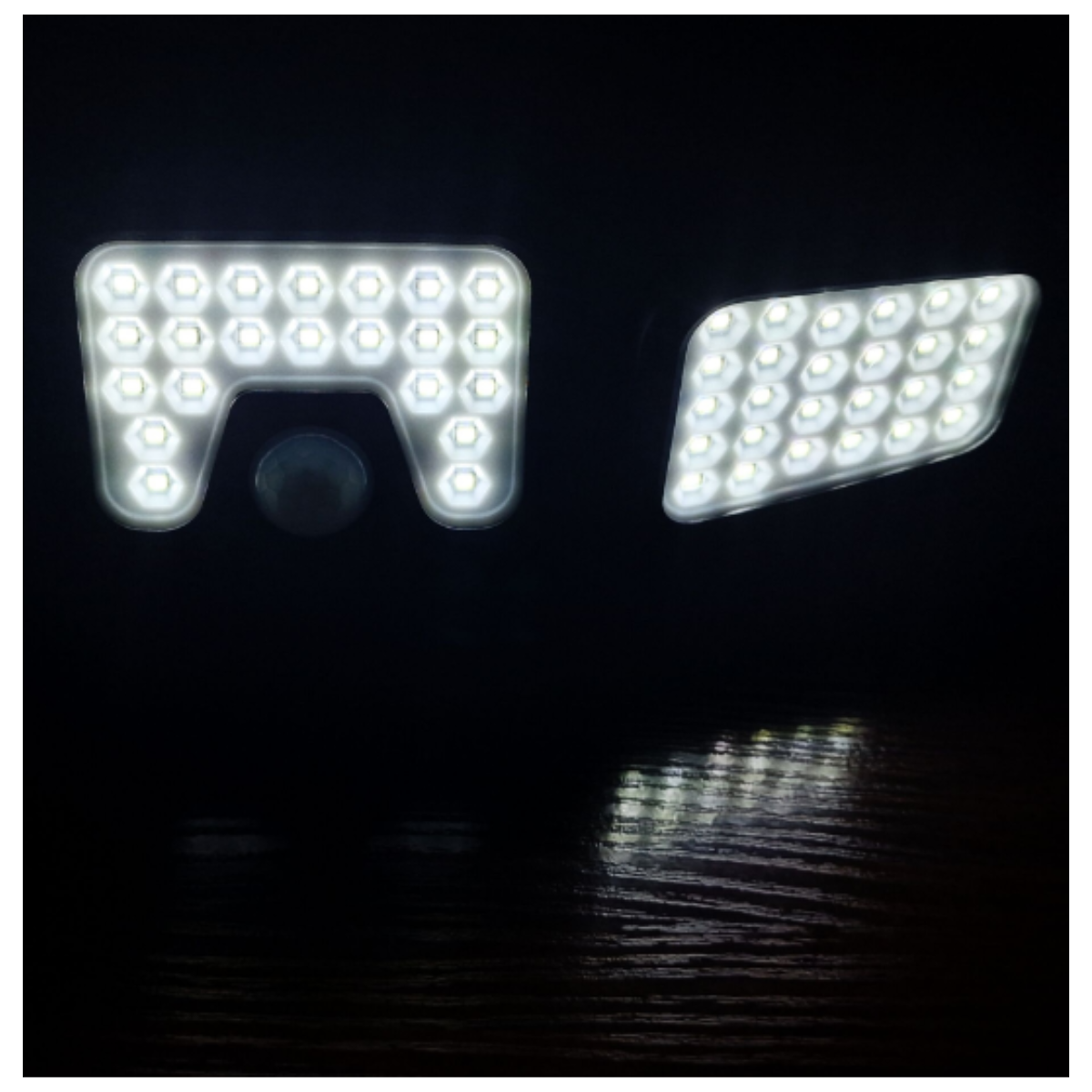 Triple Lampara Ancha LED Solar