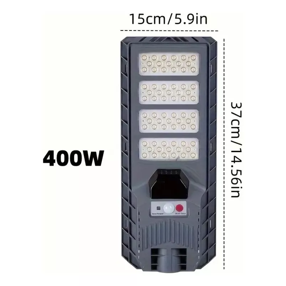 Foco lampara solar 400w + tubo