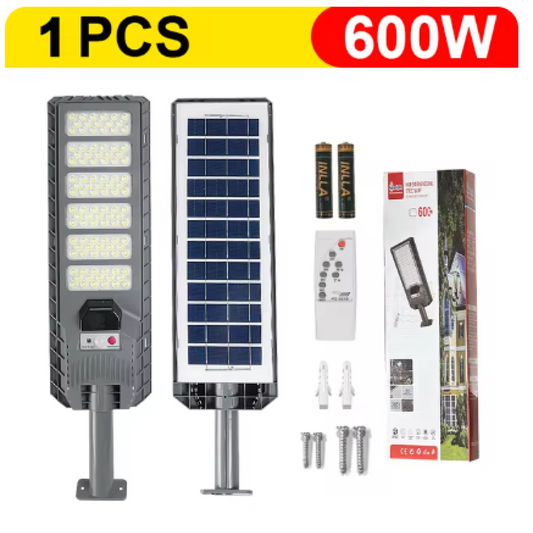 Foco lampara solar 600w + tubo