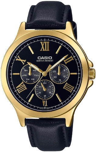 RELOJ CASIO H ANALOGO CUERO MTP-V300GL-