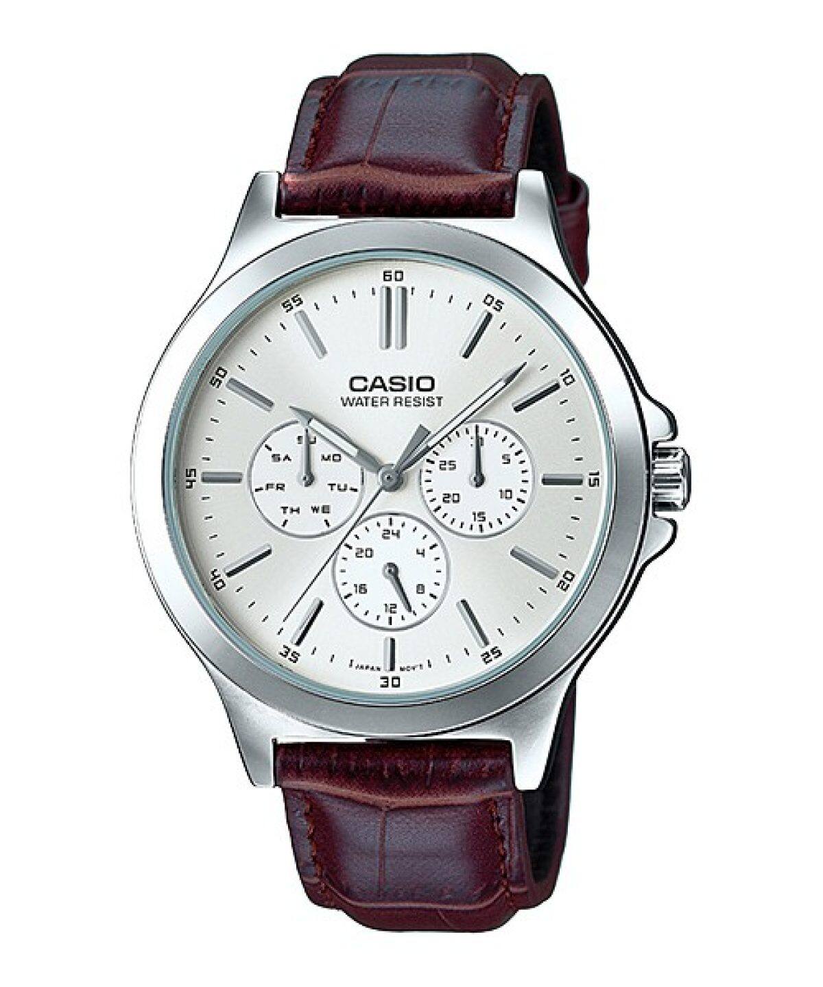 RELOJ CASIO H ANALOGO CUERO MTP-V300L-7