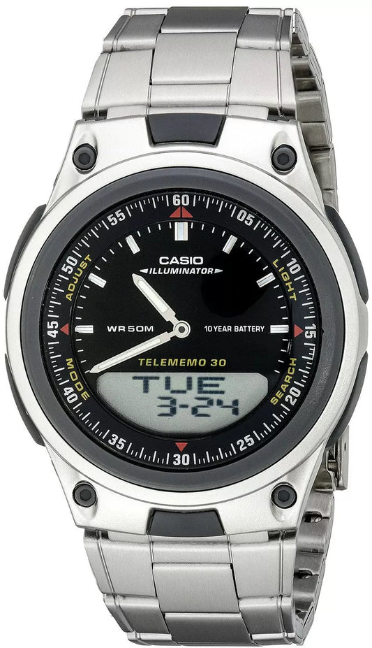 RELOJ CASIO H ANALOGO DIGITAL METAL AW-